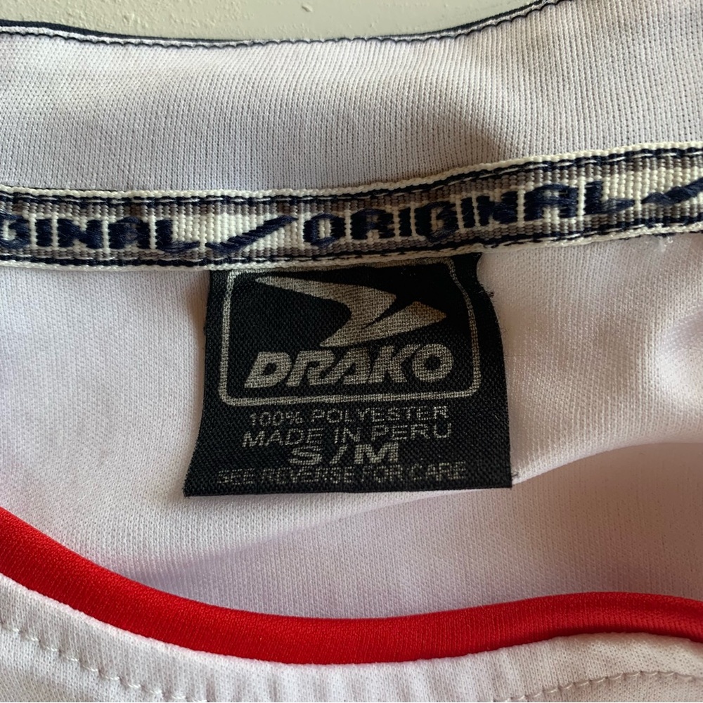 Drako Team USA Soccer Jersey Adult Size Small - Medium  Red White Blue - Picture 6 of 10